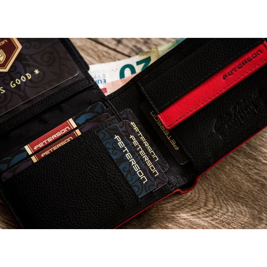 PETERSON PTN 1517.03 RFID bőr pénztárca