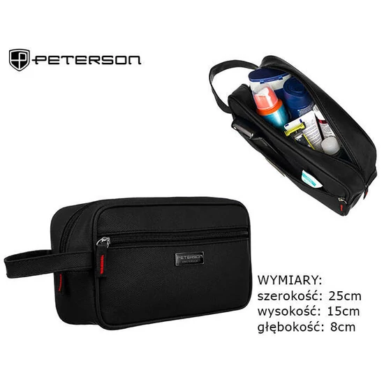 PETERSON PTN KOS-ME-2 öko bőr kozmetikai táska