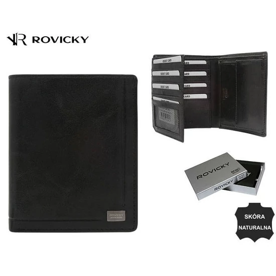 ROVICKY bőr RFID pénztárca PC-108-BAR