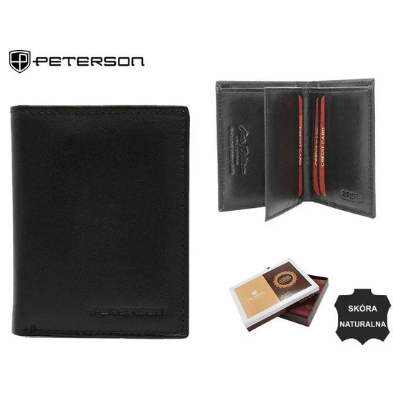 PETERSON PTN RD-290-GCL RFID bőr pénztárca