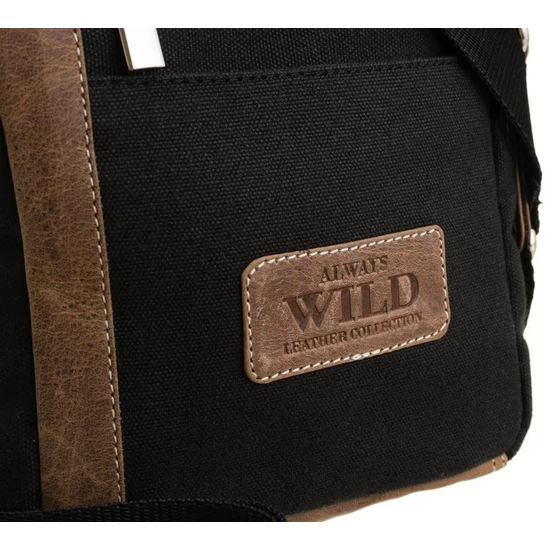 Bőr táska ALWAYS WILD 840-MHC fekete