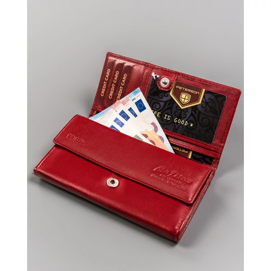 PETERSON PTN RD-08-GCL-S RFID bőr pénztárca