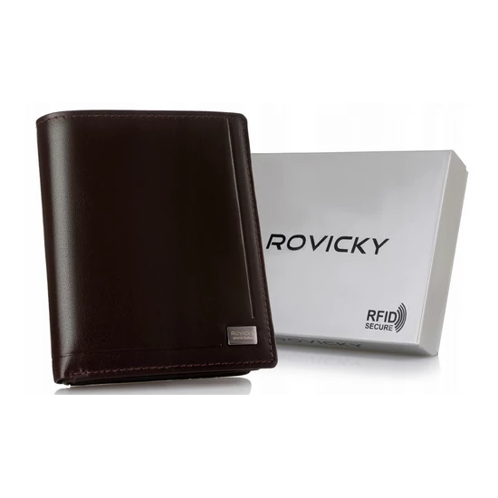 ROVICKY bőr RFID pénztárca PC-108-BAR