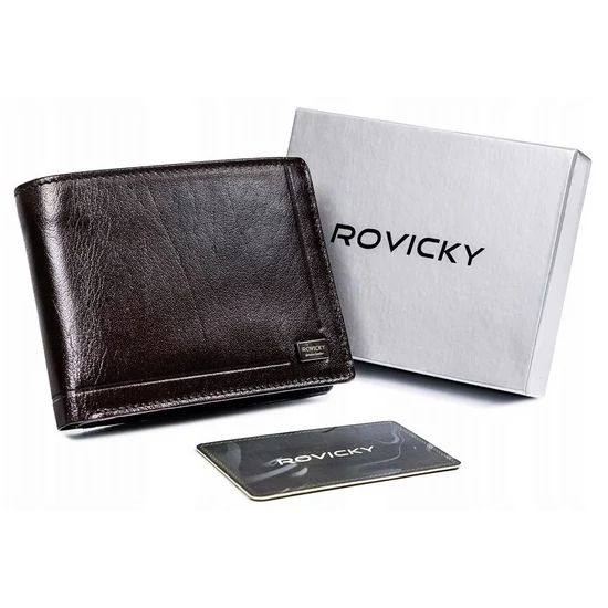 ROVICKY bőr RFID pénztárca PC-103-BAR