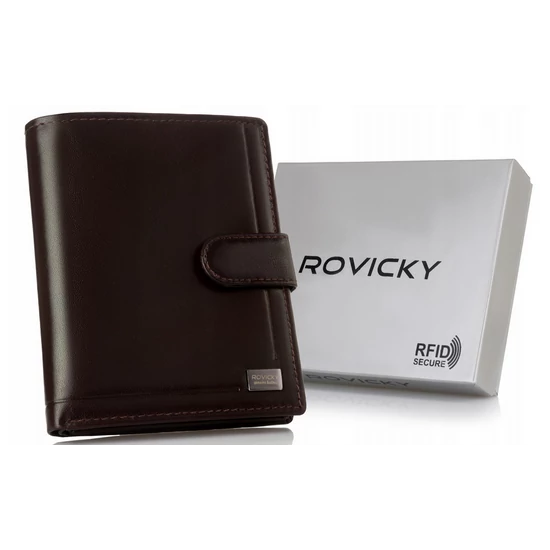 ROVICKY bőr RFID pénztárca PC-108L-BAR