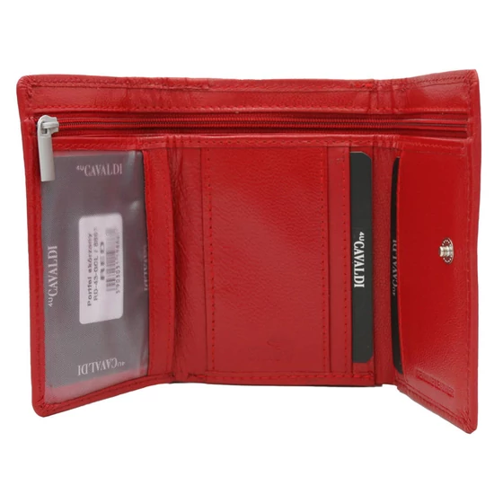 Bőr pénztárca RD-43-GCL RED
