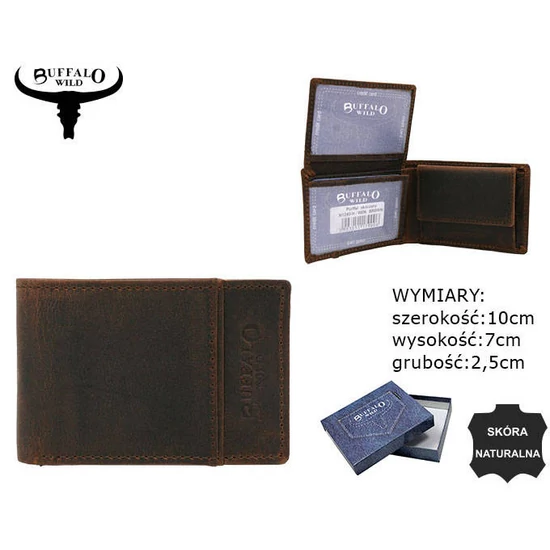 BUFFALO WILD RFID bőr pénztárca N1240-HP