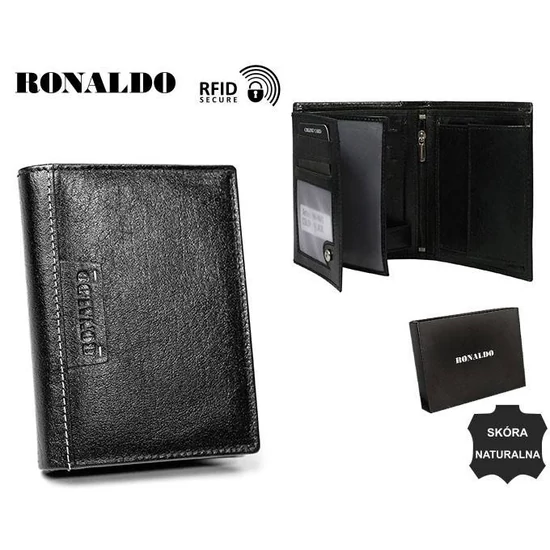 RONALDO N4-NAD-RON RFID bőr pénztárca