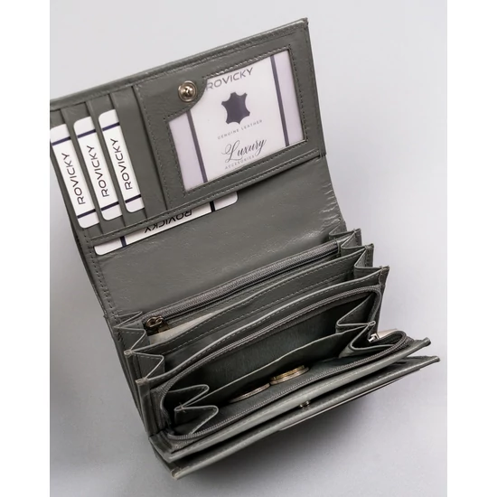 CAVALDI RFID bőr pénztárca RD-22-GCL-0887 SZÜRKE
