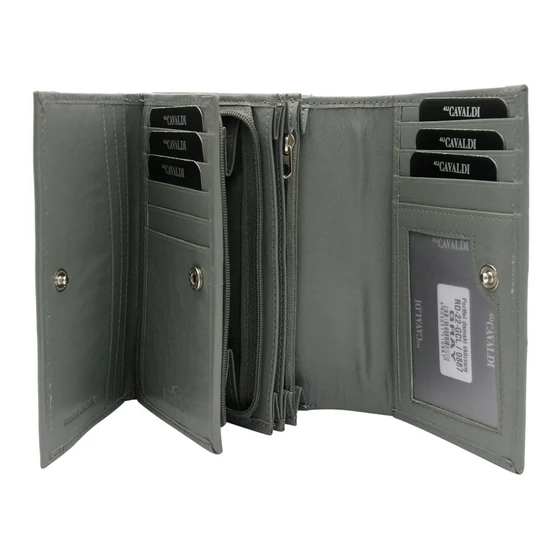 CAVALDI RFID bőr pénztárca RD-22-GCL-0887 SZÜRKE
