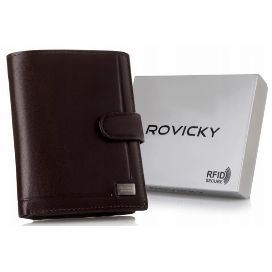 ROVICKY bőr RFID pénztárca PC-104L-BAR Barna