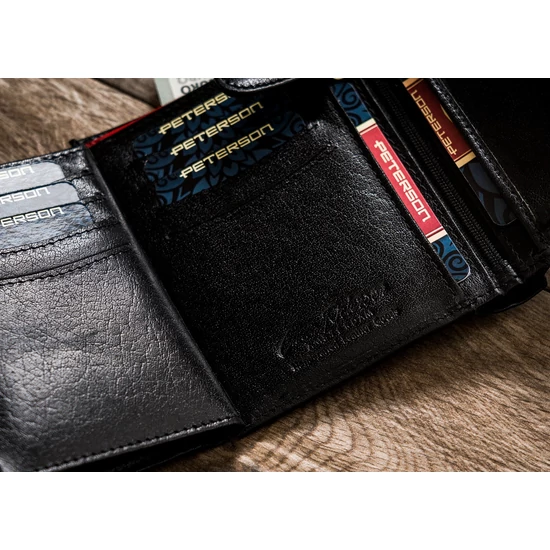 PETERSON PTN 339ZA RFID bőr pénztárca