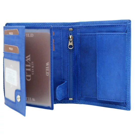 Férfi bőr pénztárca AW-N4-MAL R.Blue