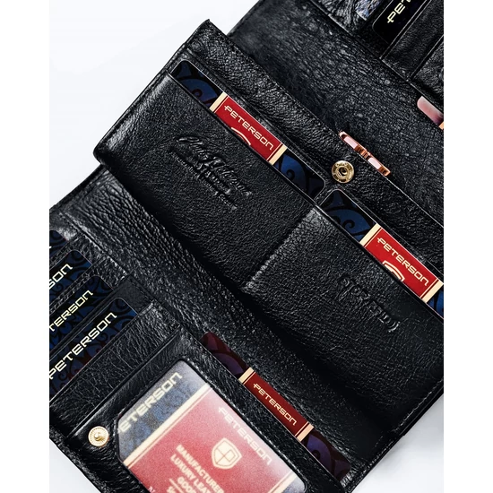 PETERSON PTN PL-490 RFID bőr pénztárca
