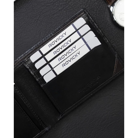 ROVICKY RFID bőr pénztárca N993-RVTM-GN