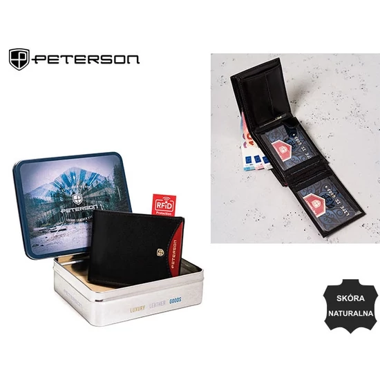 PETERSON PTN 366.01 2-1-1 RFID bőr pénztárca