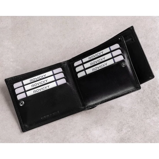 RFID bőr pénztárca PC-107-BAR Barna