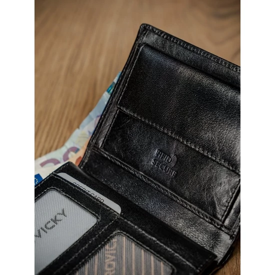ROVICKY bőr RFID pénztárca PC-106-BAR