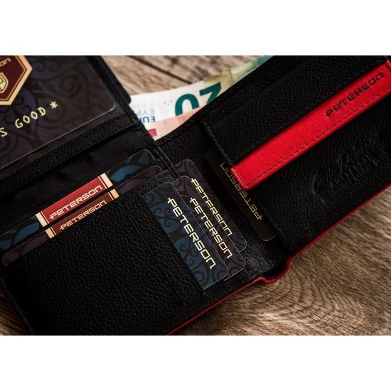 PETERSON PTN 1517.03 RFID bőr pénztárca