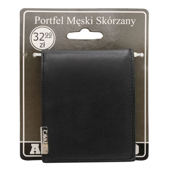 BLISTER férfi bőr pénztárca N992-P-GOS-BL Fekete