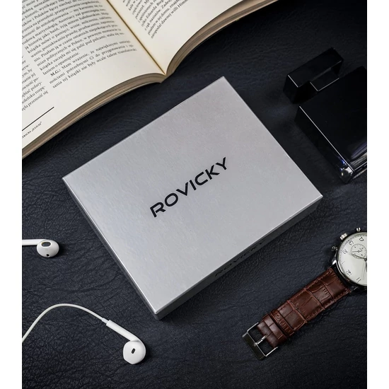 ROVICKY bőr RFID pénztárca PC-101-BAR