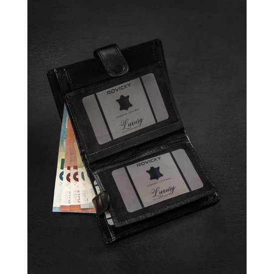 RFID bőr pénztárca ROVICKY RV-75699-9-BCA