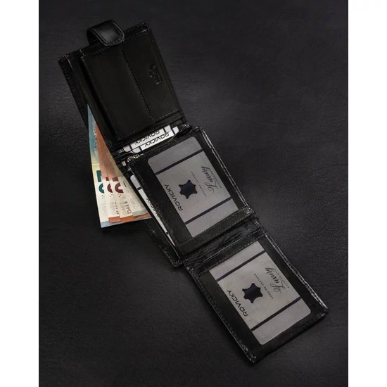 RFID bőr pénztárca ROVICKY RV-70616-9-BCA