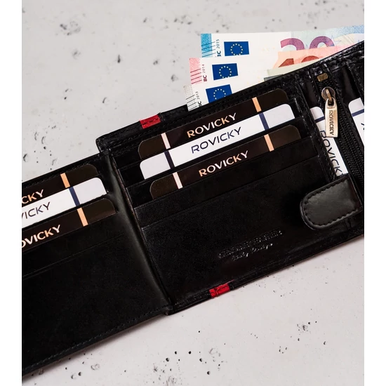 ROVICKY RFID bőr pénztárca N992-RVTP