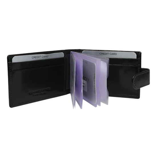ROVICKY bőr RFID kártya tok TW-02-RVT D.Brown