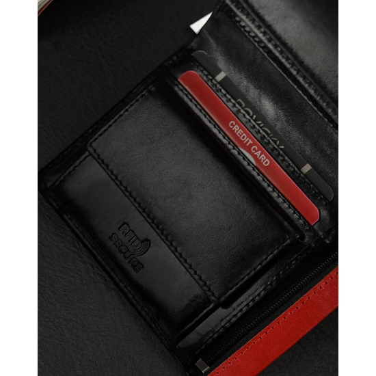 RFID bőr pénztárca RONALDO D1072-VT