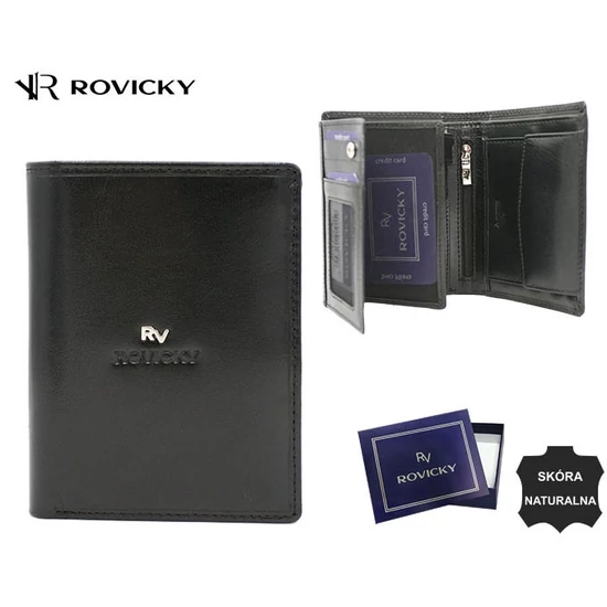 RFID bőrtárca ROVICKY RV-7680272-BCA RV-7680272-BCA