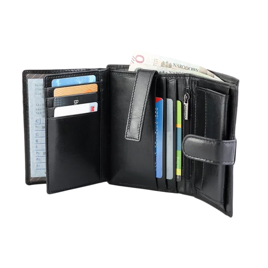 ROVICKY bőr RFID pénztárca PC-104L-BAR Barna