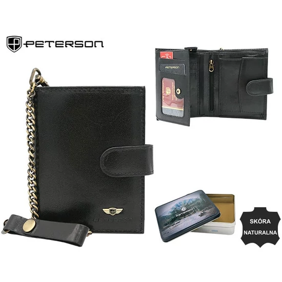 PETERSON PTN 303Z£-2-1-1 RFID bőr pénztárca