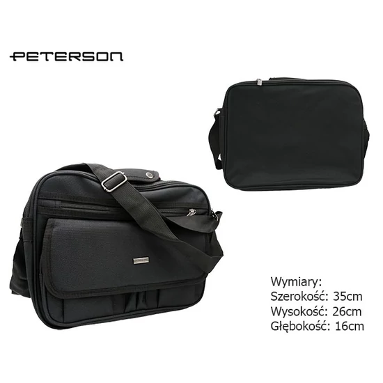 Férfi táska PTN 6512 Fekete