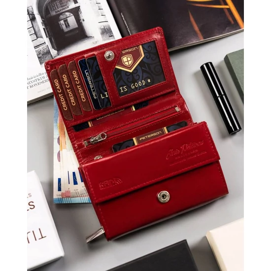 PETERSON PTN RD-02-GCL-Y RFID bőr pénztárca