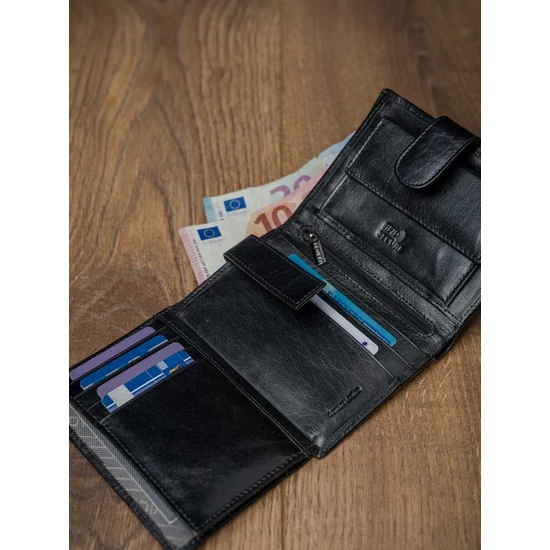 ROVICKY bőr RFID pénztárca PC-104L-BAR Barna