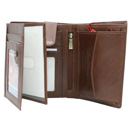 Bőr pénztárca PTN 22309-VT fekete