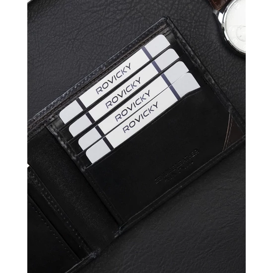 ROVICKY RFID bőr pénztárca N993-RVTM-GN