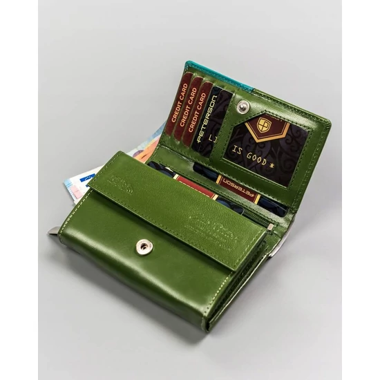 PETERSON PTN RD-02-GCL-Y RFID bőr pénztárca