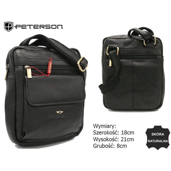 PETERSON bőrtáska PTN-PR-99-NDM