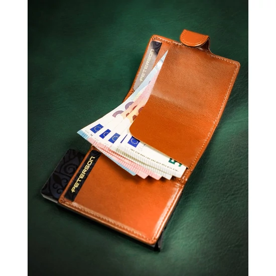 PETERSON PTN 122511901 Fekete eco RFID pénztárca