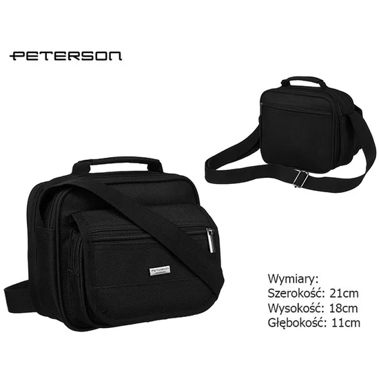 Férfi táska PTN 6523 Fekete