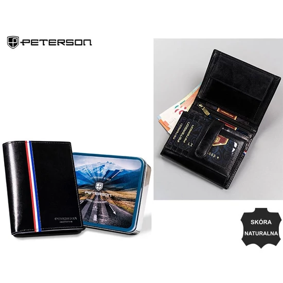 Férfi bőr pénztárca PTN 22307-VT-A