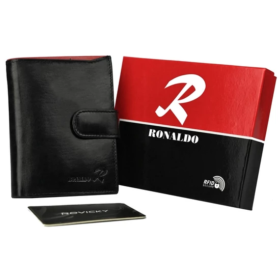 RFID bőr pénztárca RONALDO N104L-VT