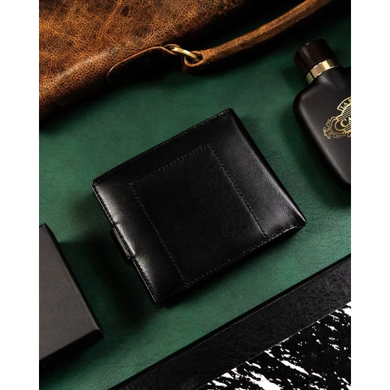 PETERSON PTN SET-M-N992L-KCS bőr pénztárca és kulcstartó ajándékcsomag