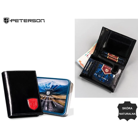 Férfi bőr pénztárca PTN 22308-VT-T