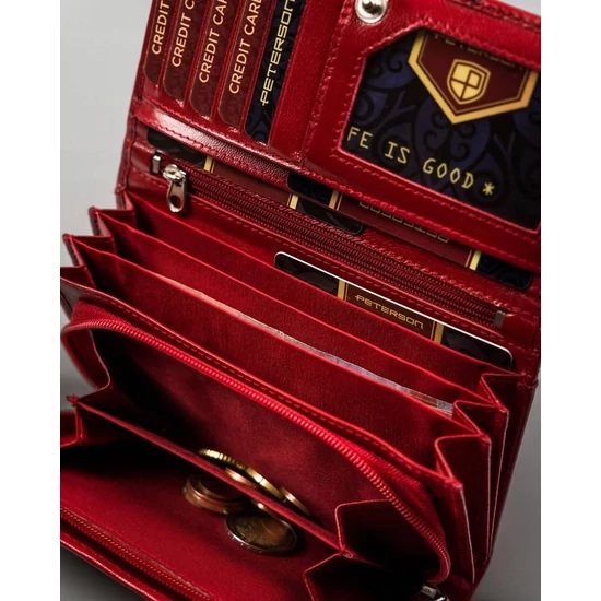 PETERSON PTN RD-07-GCL-S RFID bőr pénztárca