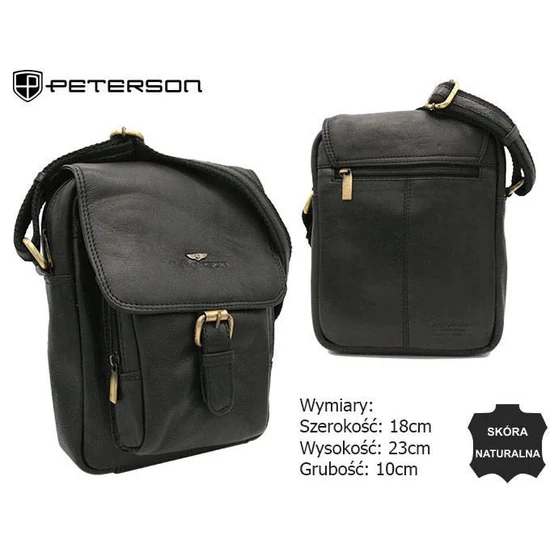 PETERSON bőrtáska PTN-372-NDM