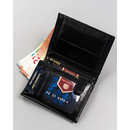 Férfi bőr pénztárca PTN 22311-VT-E