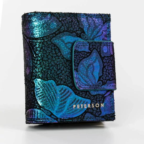PETERSON bőr RFID pénztárca PTN 42329-ONBF Szürke